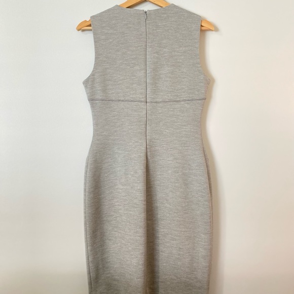 Calvin Klein Dress - Size 4 - Gray with Silver Zipper Detail - Picture 2 of 3